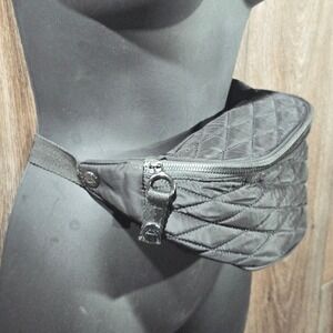 Girlfriend Gear Quilted Fanny Pack Belt Bag Collection XIX Black Nylon